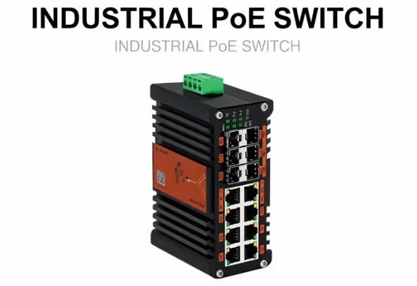 Sfp+ 10G Managed Switch 8 Port - محول شبكة PoE مُدار L2+ صناعي